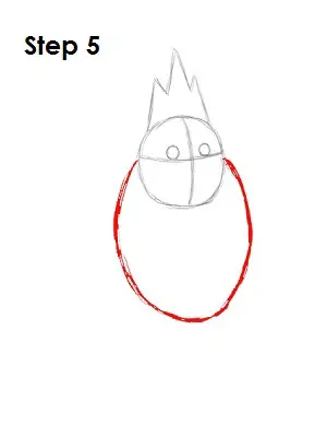 Draw Ice King Step 5