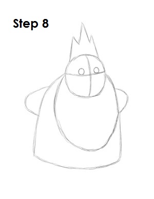 Draw Ice King Step 8