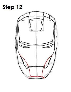 How To Draw Iron Man In A Few Easy Steps  Iron Man Face Sketch Transparent  PNG  678x600  Free Download on NicePNG