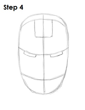 How to Draw The Iron Man Helmet Step by Step