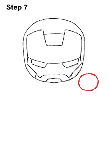 Draw Mini Chibi Cute Little Iron Man 7