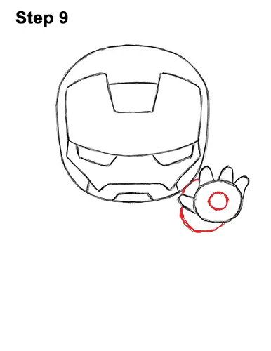 Draw Mini Chibi Cute Little Iron Man 9