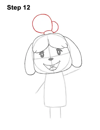 How to Draw Isabelle Animal Crossing Nintendo 12