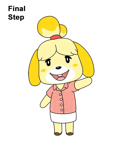 How to Draw Isabelle Animal Crossing Nintendo