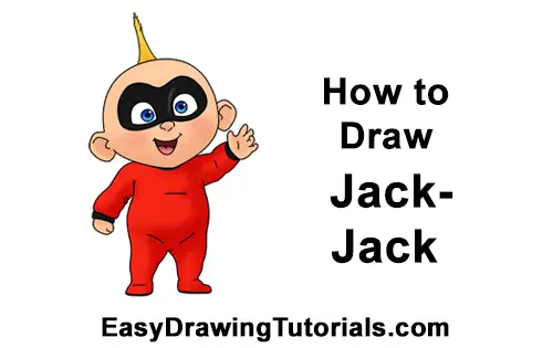 How to Draw Jack Jack Cute Baby Incredibles