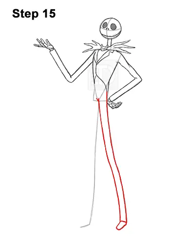 How To Draw Jack Skellington Full Body VIDEO Step by Step Pictures