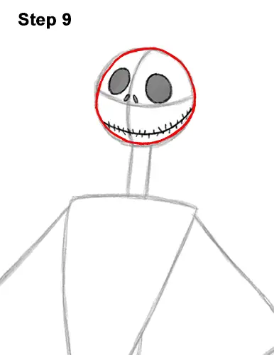 How to Draw Jack Skellington Nightmare Before Christmas Full Body 9