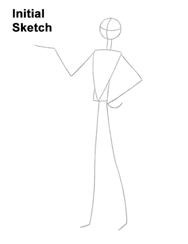 How to Draw Jack Skellington (Full Body) VIDEO & Step-by-Step Pictures