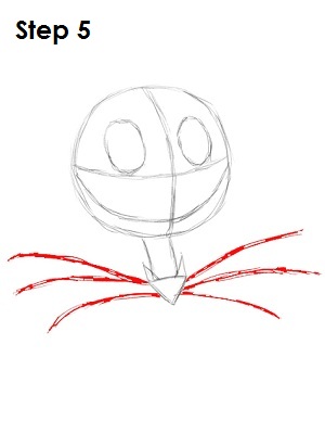 How to Draw Jack Skellington Step 5