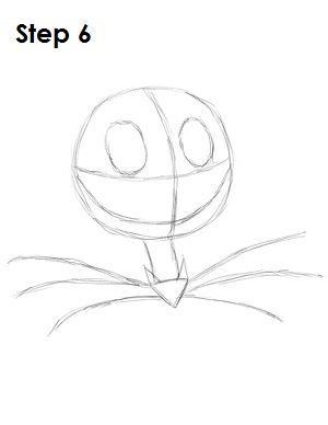 How to Draw Jack Skellington Step 6