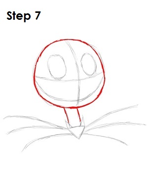 How to Draw Jack Skellington Step 7