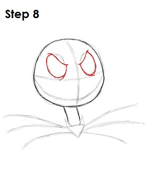 How to Draw Jack Skellington Step 8