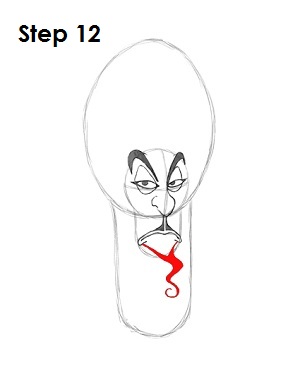 How to Draw Jafar Step 12