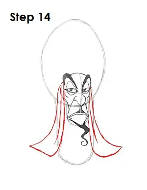 How to Draw Jafar Step 14