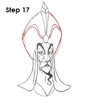 How to Draw Jafar Step 17