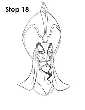 How to Draw Jafar Step 18