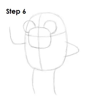 Draw Jake Adventure Time Step 6