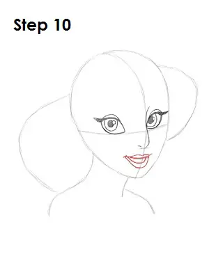 How to Draw Jasmine Step 10