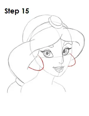 How to Draw Jasmine Step 15