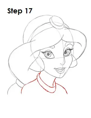 How to Draw Jasmine Step 17