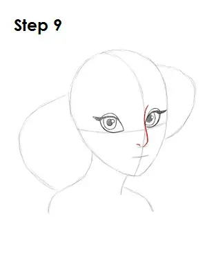 How to Draw Jasmine Step 9