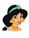 How to Draw Princess Jasmine Head Aladdin Disney