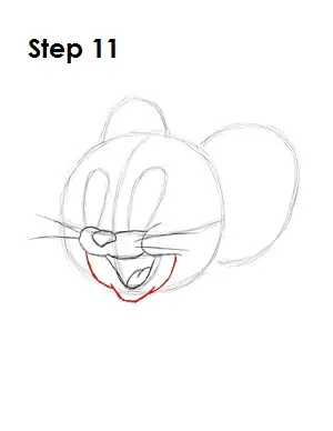 how to draw jerry from tom and jerry