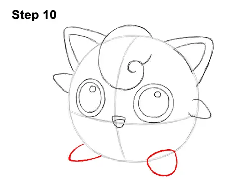 How to Draw Cute Jigglypuff Pokemon 10