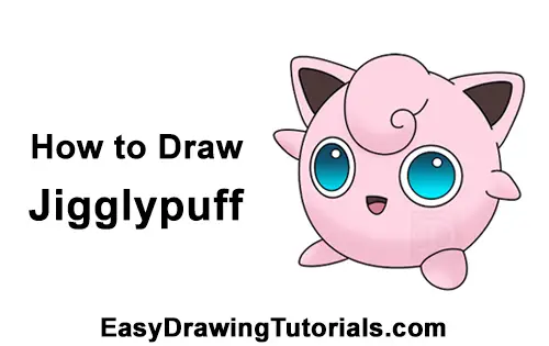 Cómo dibujar JIGGLYPUFF POKEMON #039, FÁCIL