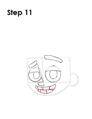 Draw Johnny Test Step 11