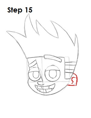 Draw Johnny Test Step 15