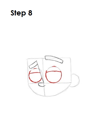 Draw Johnny Test Step 8
