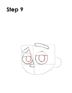 Draw Johnny Test Step 9