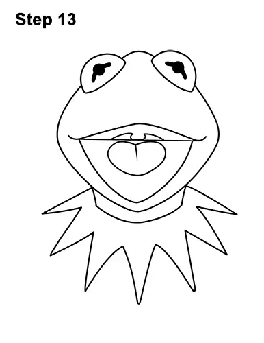 How to Draw Kermit the Frog Muppet 13