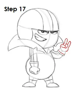 Draw Kick Buttowski Step 17