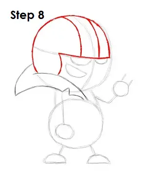 Draw Kick Buttowski Step 8