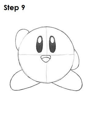 Draw Kirby Nintendo Step 9
