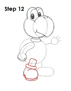 How to Draw Koopa Troopa Step 12