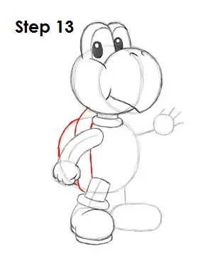 How to Draw Koopa Troopa Step 13