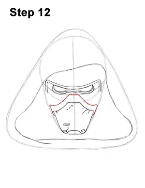 Draw Kylo Ren Star Wars 12