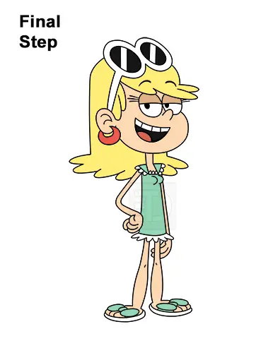 How to Draw Leni The Loud House Sister