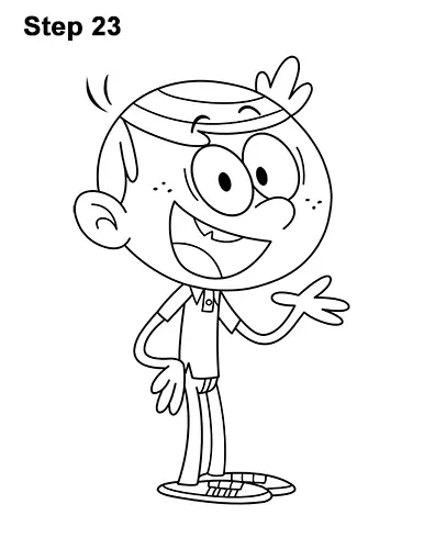 How to Draw Lincoln Loud from The Loud House VIDEO & Step-by-Step Pictures