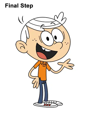 How to Draw Lincoln Loud from The Loud House VIDEO & StepbyStep Pictures