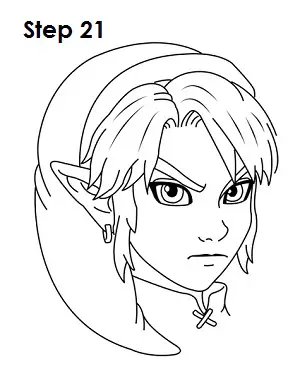 How To Draw Link, Step By Step