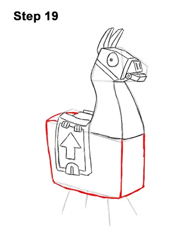 How To Draw Loot Llama Fortnite With Step By Step Pictures