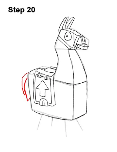 How to Draw Fortnite Loot Llama pinata 20