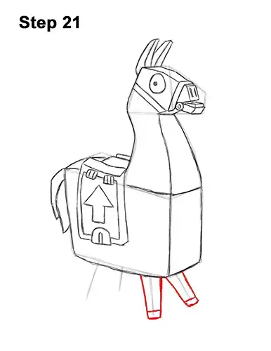 How To Draw Loot Llama Fortnite With Step By Step Pictures