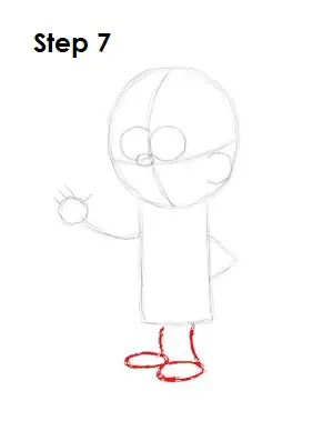 How to Draw Mabel Pines Step 7