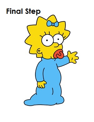 How to Draw Maggie Simpson