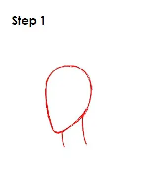 How to Draw Maleficent Step 1